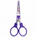 Ножницы 130 мм сиреневые, с цветной печатью Ножницы 130 мм сиреневые, с цветной печатью