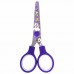 Ножницы 130 мм сиреневые, с цветной печатью Ножницы 130 мм сиреневые, с цветной печатью