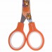 Ножницы 130 мм оранжевые, с цветной печатью Ножницы 130 мм оранжевые, с цветной печатью