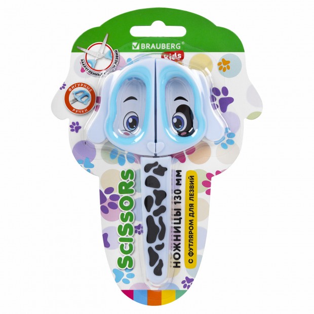 Ножницы 130 мм, фигурные рукоятки с резиновыми вставками Ножницы 130 мм, фигурные рукоятки с резиновыми вставками