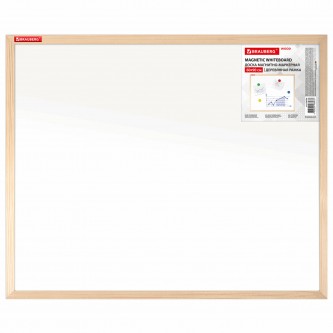 Доска магнитно-маркерная 60х90 см, деревянная рамка, BRAUBERG Standard, 238796 Доска магнитно-маркерная 60х90 см, деревянная рамка, BRAUBERG Standard, 238796