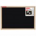 Доска для мела магнитная 30х45 см, черная, деревянная рамка, BRAUBERG Standard, 238801