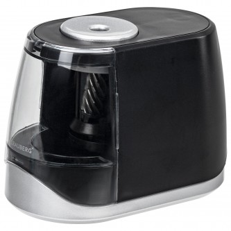 Точилка электрическая BRAUBERG ONE фреза с автостопом, 4 батарейки AA/USB (под адаптер), 270577 Точилка электрическая BRAUBERG ONE фреза с автостопом, 4 батарейки AA/USB (под адаптер), 270577