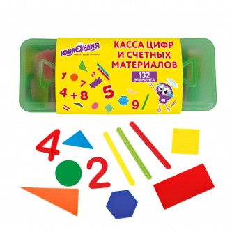 Набор счетных материалов мозаика, пенал, 132 элемента, ЮНЛАНДИЯ, 274055 Набор счетных материалов мозаика, пенал, 132 элемента, ЮНЛАНДИЯ, 274055