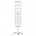 Стойка напольная для рекламных материалов (188х54х54 см), на 32 лотка, сетчатая, вращающаяся, белая, А-29-ТМ Стойка напольная для рекламных материалов (188х54х54 см), на 32 лотка, сетчатая, вращающаяся, белая, А-29-ТМ