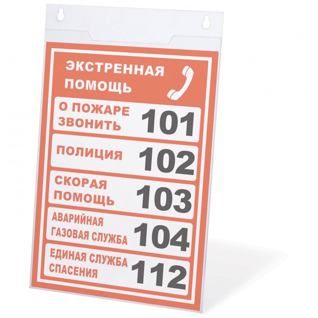 Подставка настенная для рекламных материалов ВЕРТИКАЛЬНАЯ (210х297 мм), А4, оргстекло, BRAUBERG, 290428 Подставка настенная для рекламных материалов ВЕРТИКАЛЬНАЯ (210х297 мм), А4, оргстекло, BRAUBERG, 290428