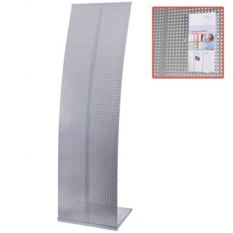 Стойка напольная для рекламных материалов (160х45,5х36 см), без лотков, хром, ПАРУС-2, (лотки 290443-290445), 290442 Стойка напольная для рекламных материалов (160х45,5х36 см), без лотков, хром, ПАРУС-2, (лотки 290443-290445), 290442