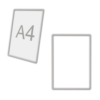 Рамка POS для ценников, рекламы и объявлений А4, ПРОЗРАЧНАЯ, без защитного экрана, 290702 Рамка POS для ценников, рекламы и объявлений А4, ПРОЗРАЧНАЯ, без защитного экрана, 290702