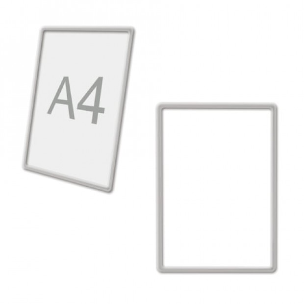 Рамка POS для ценников, рекламы и объявлений А4, ПРОЗРАЧНАЯ, без защитного экрана, 290702 Рамка POS для ценников, рекламы и объявлений А4, ПРОЗРАЧНАЯ, без защитного экрана, 290702