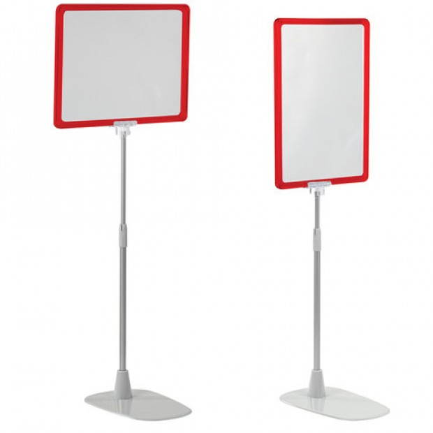 Стойка-инфодержатель напольная КОМПЛЕКТ 2 шт., А4 (высота трубки до 55 см) КРАСНАЯ, 202357 Стойка-инфодержатель напольная КОМПЛЕКТ 2 шт., А4 (высота трубки до 55 см) КРАСНАЯ, 202357