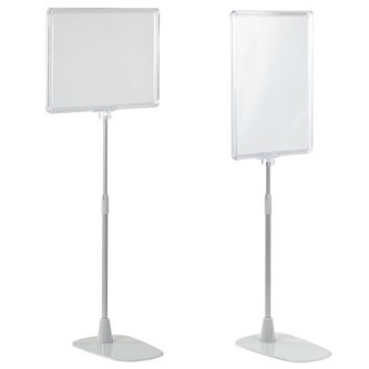 Стойка-инфодержатель напольная КОМПЛЕКТ 2 шт., А4 (высота трубки до 55 см) ПРОЗРАЧНАЯ, 202356 Стойка-инфодержатель напольная КОМПЛЕКТ 2 шт., А4 (высота трубки до 55 см) ПРОЗРАЧНАЯ, 202356