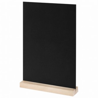 Табличка меловая настольная А4, вертикальная, на деревянной подставке, ПВХ, черная, BRAUBERG, 291298 Табличка меловая настольная А4, вертикальная, на деревянной подставке, ПВХ, черная, BRAUBERG, 291298