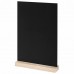 Табличка меловая настольная А4, вертикальная, на деревянной подставке, ПВХ, черная, BRAUBERG, 291298 Табличка меловая настольная А4, вертикальная, на деревянной подставке, ПВХ, черная, BRAUBERG, 291298