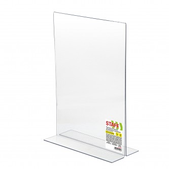 Подставка настольная для рекламных материалов ВЕРТИКАЛЬНАЯ (210х297 мм), А4, двусторонняя, STAFF, 291397 Подставка настольная для рекламных материалов ВЕРТИКАЛЬНАЯ (210х297 мм), А4, двусторонняя, STAFF, 291397