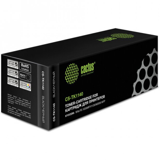 Тонер-картридж CACTUS (CS-TK1140) для KYOCERA FS1035MFP/DP//1135MFP/M2035DN, ресурс 7200 стр. Тонер-картридж CACTUS (CS-TK1140) для KYOCERA FS1035MFP/DP//1135MFP/M2035DN, ресурс 7200 стр.