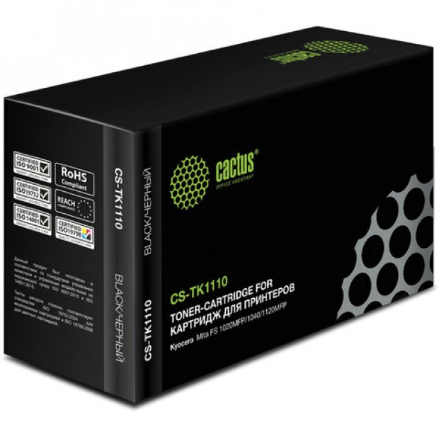 Тонер-картридж CACTUS (CS-TK1110) для KYOCERA FS-1040/1020/1120, ресурс 2500 стр. Тонер-картридж CACTUS (CS-TK1110) для KYOCERA FS-1040/1020/1120, ресурс 2500 стр.