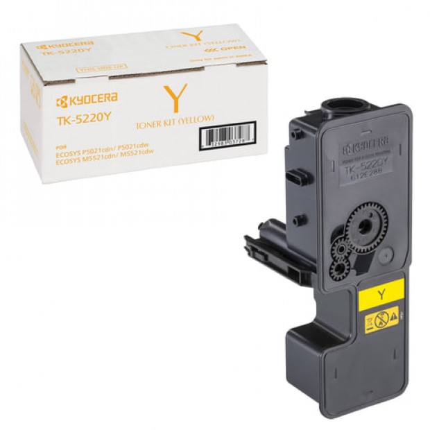 Тонер-картридж KYOCERA (TK-5220Y) ECOSYS P5021cdn/cdw/M5521cdn/cdw, желтый, ресурс 1200 стр., оригинальный, 1T02R9ANL1 Тонер-картридж KYOCERA (TK-5220Y) ECOSYS P5021cdn/cdw/M5521cdn/cdw, желтый, ресурс 1200 стр., оригинальный, 1T02R9ANL1