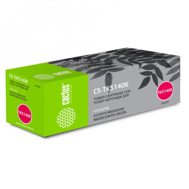 Тонер-картридж CACTUS (CS-TK5140K) для KYOCERA Ecosys M6030cdn/M6530cdn, черный, ресурс 7000 стр. Тонер-картридж CACTUS (CS-TK5140K) для KYOCERA Ecosys M6030cdn/M6530cdn, черный, ресурс 7000 стр.