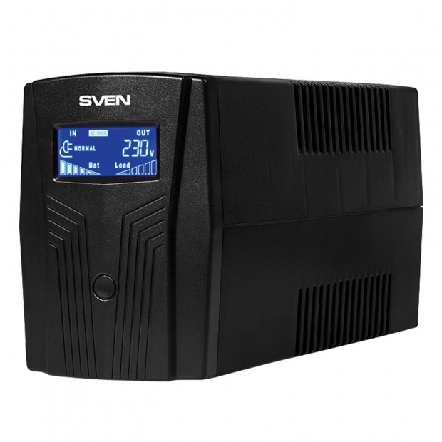 Источник бесперебойного питания SVEN Pro 650, 650VA (390W), 2 евророзетки, 2 розетки RJ45, SV-013844 Источник бесперебойного питания SVEN Pro 650, 650VA (390W), 2 евророзетки, 2 розетки RJ45, SV-013844