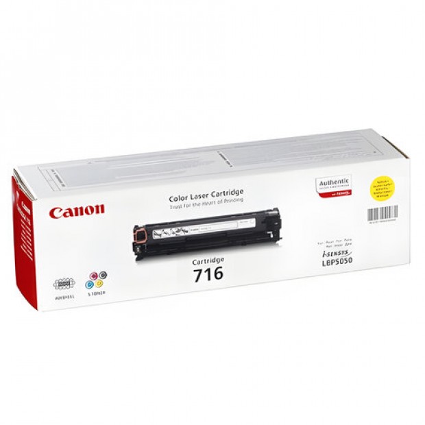 Картридж лазерный CANON (716Y) LBP-5050, желтый, ресурс 1500 страниц, оригинальный, 1977B002 Картридж лазерный CANON (716Y) LBP-5050, желтый, ресурс 1500 страниц, оригинальный, 1977B002