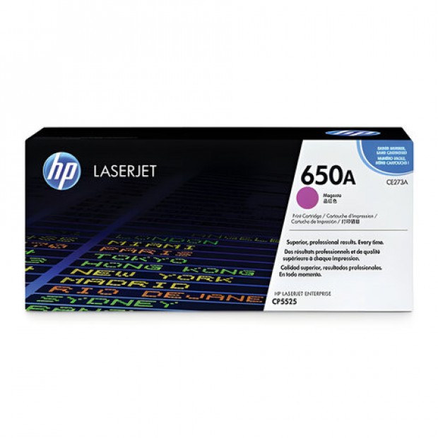 Картридж лазерный HP (CE273A) Color LaserJet Enterprise CP5525, №650A, пурпурный, оригинальный, ресурс 15000 страниц Картридж лазерный HP (CE273A) Color LaserJet Enterprise CP5525, №650A, пурпурный, оригинальный, ресурс 15000 страниц