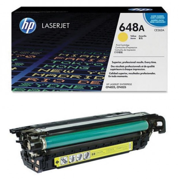 Картридж лазерный HP (CE262A) ColorLaserJet CP4025/4525, №647A, желтый, оригинальный, ресурс 11000 страниц Картридж лазерный HP (CE262A) ColorLaserJet CP4025/4525, №647A, желтый, оригинальный, ресурс 11000 страниц
