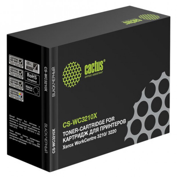 Картридж лазерный CACTUS (CS-WC3210X) для XEROX WC3210/3220, ресурс 4100 стр. Картридж лазерный CACTUS (CS-WC3210X) для XEROX WC3210/3220, ресурс 4100 стр.
