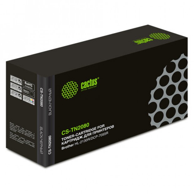 Картридж лазерный CACTUS (CS-TN2080) для BROTHER HL-2130R/DCP-7055R, ресурс 700 стр. Картридж лазерный CACTUS (CS-TN2080) для BROTHER HL-2130R/DCP-7055R, ресурс 700 стр.