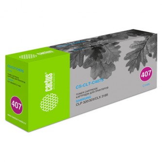 Картридж лазерный CACTUS (CS-CLT-C407S) для SAMSUNG CLP-320/325/N, голубой, ресурс 1000 страниц Картридж лазерный CACTUS (CS-CLT-C407S) для SAMSUNG CLP-320/325/N, голубой, ресурс 1000 страниц