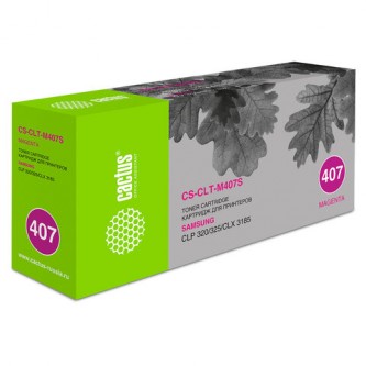 Картридж лазерный CACTUS (CS-CLT-M407S) для SAMSUNG CLP-320/325/N, пурпурный, ресурс 1000 страниц Картридж лазерный CACTUS (CS-CLT-M407S) для SAMSUNG CLP-320/325/N, пурпурный, ресурс 1000 страниц