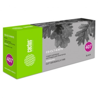 Картридж лазерный CACTUS (CS-CLT-K407S) для SAMSUNG CLP-320/325/N, черный, ресурс 1500 страниц Картридж лазерный CACTUS (CS-CLT-K407S) для SAMSUNG CLP-320/325/N, черный, ресурс 1500 страниц
