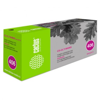 Картридж лазерный CACTUS (CS-CLT-M406S) для SAMSUNG CLP-365/365W, пурпурный, ресурс 1000 страниц Картридж лазерный CACTUS (CS-CLT-M406S) для SAMSUNG CLP-365/365W, пурпурный, ресурс 1000 страниц
