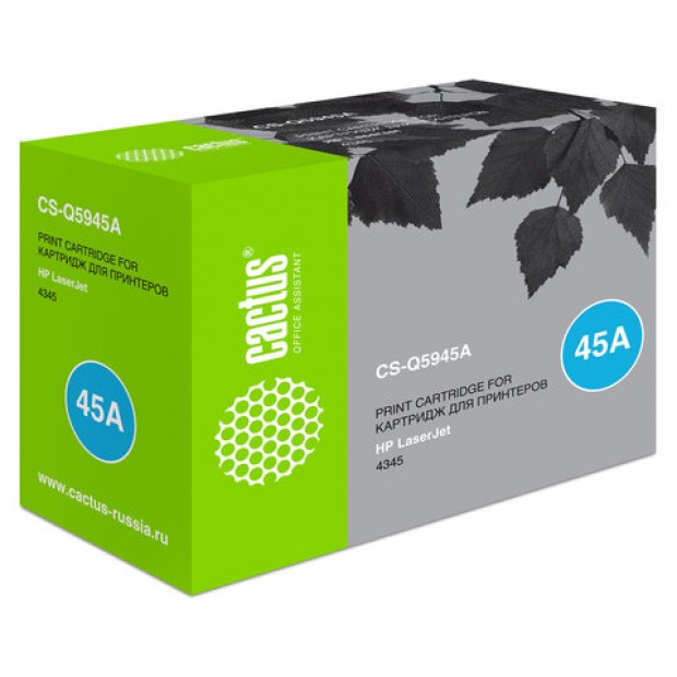 Картридж лазерный CACTUS (CS-Q5945A) для HP LaserJet 4345, ресурс 18000 стр. Картридж лазерный CACTUS (CS-Q5945A) для HP LaserJet 4345, ресурс 18000 стр.
