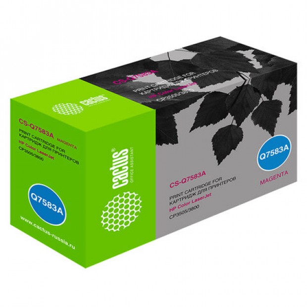 Картридж лазерный CACTUS (CS-Q7583A) для HP ColorLaserJet CP3505/3800, пурпурный, ресурс 6000 страниц Картридж лазерный CACTUS (CS-Q7583A) для HP ColorLaserJet CP3505/3800, пурпурный, ресурс 6000 страниц