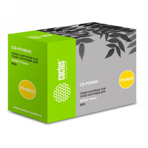 Картридж лазерный CACTUS (CS-PH3635) для XEROX Phaser 3635MFP/3635MFPW, ресурс 10000 стр. Картридж лазерный CACTUS (CS-PH3635) для XEROX Phaser 3635MFP/3635MFPW, ресурс 10000 стр.