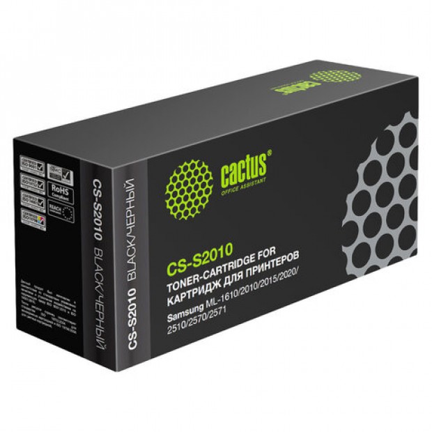 Картридж лазерный CACTUS (CS-S2010) для SAMSUNG ML-1610/2010/2015/2020/2510/2570, ресурс 3000 стр. Картридж лазерный CACTUS (CS-S2010) для SAMSUNG ML-1610/2010/2015/2020/2510/2570, ресурс 3000 стр.