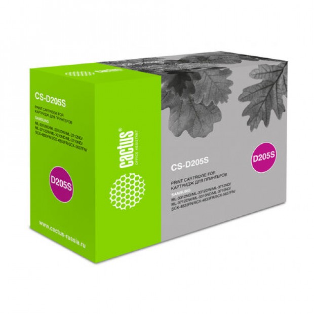 Картридж лазерный CACTUS (CS-D205S) для SAMSUNG ML-3310ND/3710D/SCX4833FD, ресурс 2000 стр. Картридж лазерный CACTUS (CS-D205S) для SAMSUNG ML-3310ND/3710D/SCX4833FD, ресурс 2000 стр.