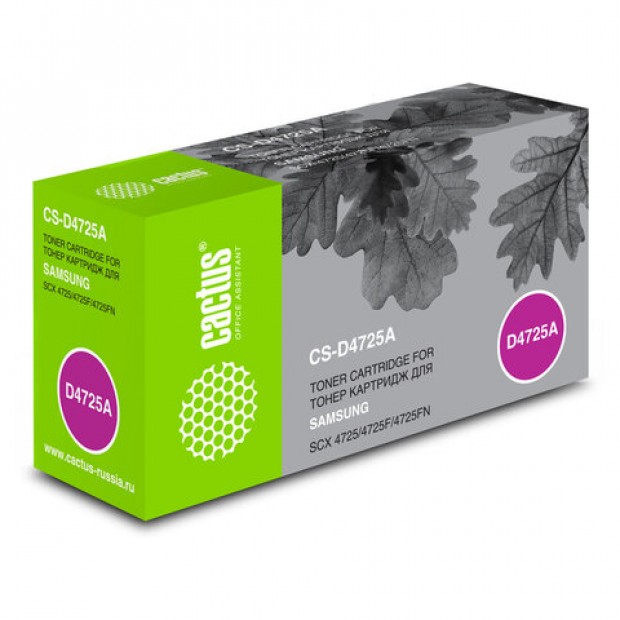 Картридж лазерный CACTUS (CS-D4725A) для SAMSUNG SCX-4725F/4725FN, ресурс 3000 стр. Картридж лазерный CACTUS (CS-D4725A) для SAMSUNG SCX-4725F/4725FN, ресурс 3000 стр.