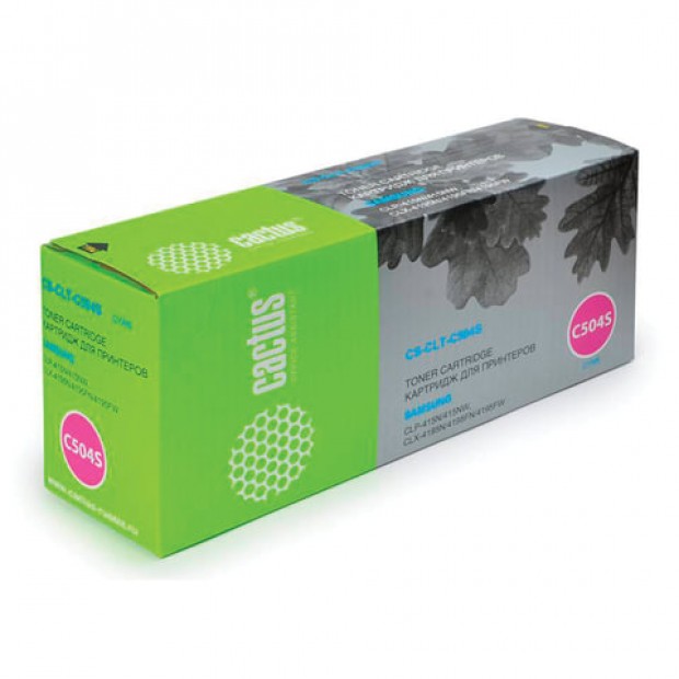 Картридж лазерный CACTUS (CS-CLT-C504S) для SAMSUNG CLX-4195FN/CLP-415N, голубой, ресурс 1800 стр. Картридж лазерный CACTUS (CS-CLT-C504S) для SAMSUNG CLX-4195FN/CLP-415N, голубой, ресурс 1800 стр.
