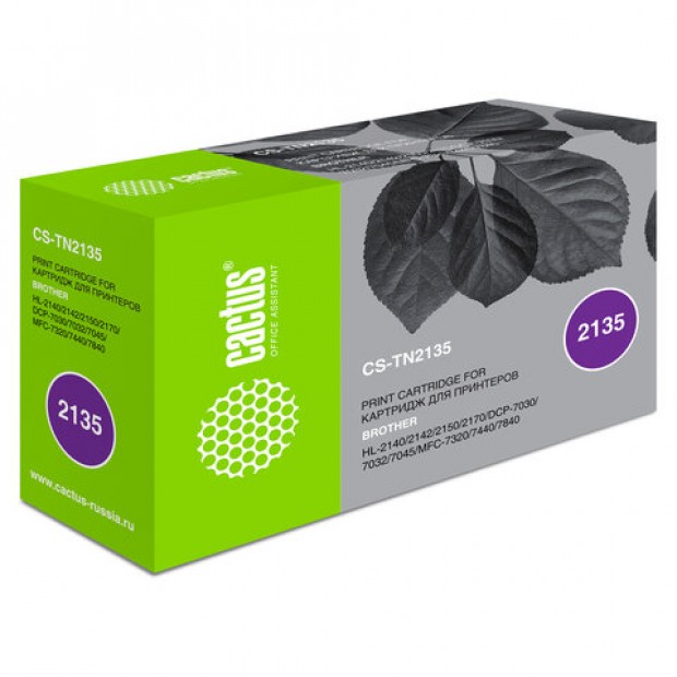 Картридж лазерный CACTUS (CS-TN2135) для BROTHER DCP-7030R/7045NR/MFC-7320R/7440NR, ресурс 1500 стр. Картридж лазерный CACTUS (CS-TN2135) для BROTHER DCP-7030R/7045NR/MFC-7320R/7440NR, ресурс 1500 стр.