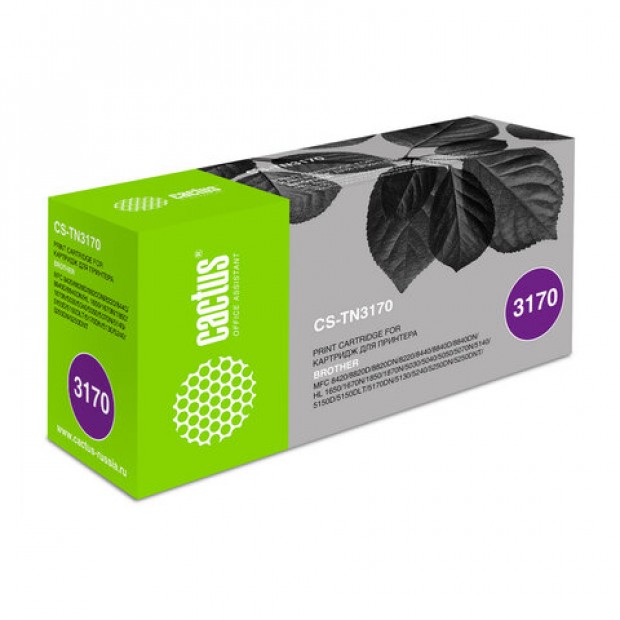 Картридж лазерный CACTUS (CS-TN3170) для BROTHER HL-5250DN/DCP-8065DN, ресурс 7000 стр. Картридж лазерный CACTUS (CS-TN3170) для BROTHER HL-5250DN/DCP-8065DN, ресурс 7000 стр.