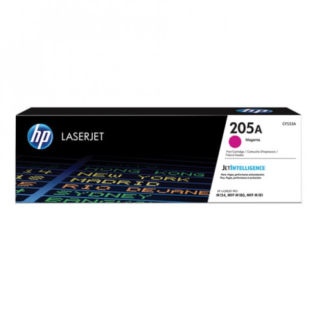 Картридж лазерный HP (CF533A) LaserJet Pro M180/M181, №205A, пурпурный, оригинальный, ресурс 900 страниц