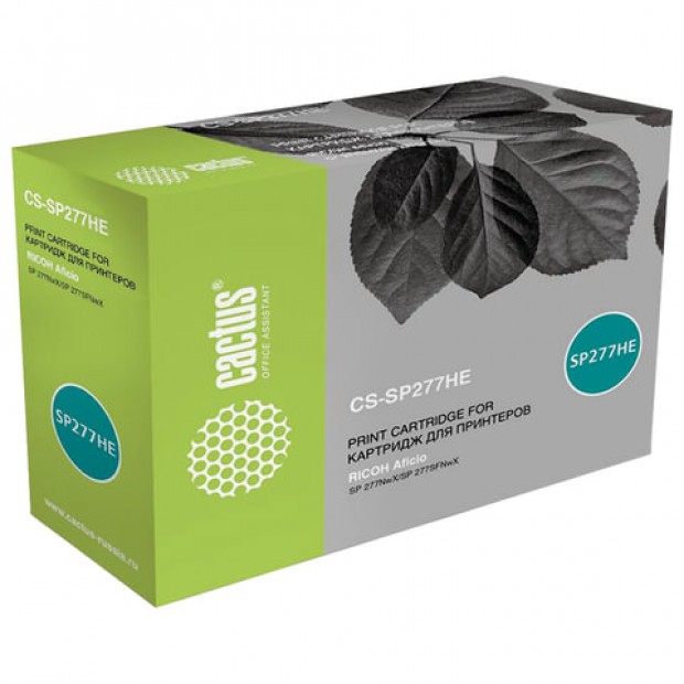 Картридж лазерный CACTUS (CS-SP277HE) для RICOH SP277NwX/SP277SNwX/SP277SFNwX, ресурс 2600 стр. Картридж лазерный CACTUS (CS-SP277HE) для RICOH SP277NwX/SP277SNwX/SP277SFNwX, ресурс 2600 стр.