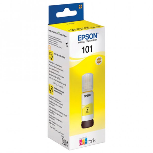 Чернила EPSON 101 (T03V44) для СНПЧ L4150/ L4160/ L6160/ L6170/ L6190, желтые, ОРИГИНАЛЬНЫЕ, C13T03V44A Чернила EPSON 101 (T03V44) для СНПЧ L4150/ L4160/ L6160/ L6170/ L6190, желтые, ОРИГИНАЛЬНЫЕ, C13T03V44A