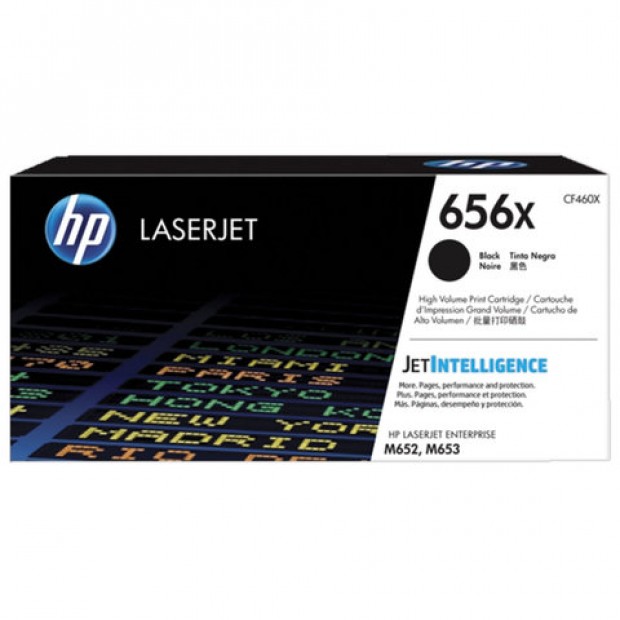 Картридж лазерный HP (CF460X) Color LJ M652dn/M653dn/M653x, №656X, черный, ресурс 27000 стр., оригинальный Картридж лазерный HP (CF460X) Color LJ M652dn/M653dn/M653x, №656X, черный, ресурс 27000 стр., оригинальный