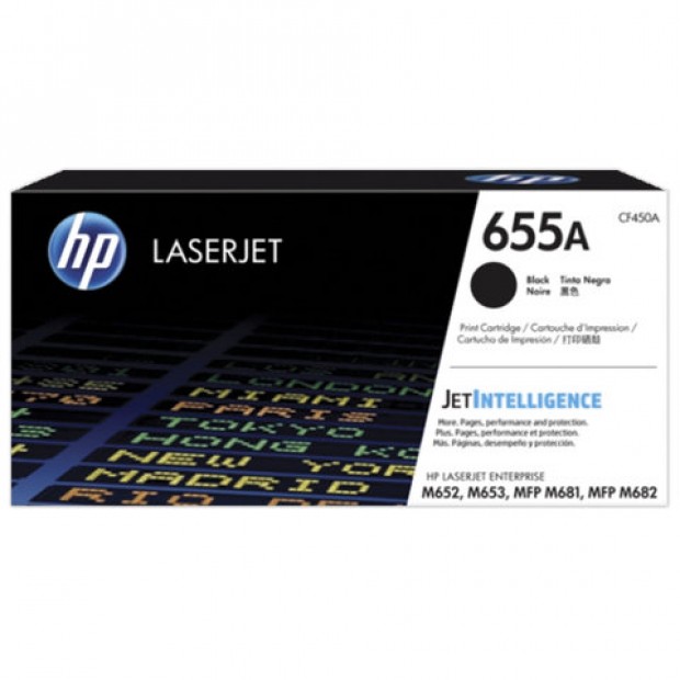 Картридж лазерный HP (CF450A) Color LJ M652dn/M653dn/M681dh, №655A, черный, ресурс 12500 стр., оригинальный Картридж лазерный HP (CF450A) Color LJ M652dn/M653dn/M681dh, №655A, черный, ресурс 12500 стр., оригинальный