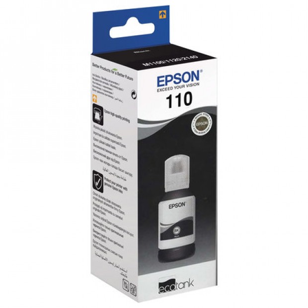 Чернила EPSON 110 (C13T03P14A) для СНПЧ EPSON M1100/1120/2140, черные, ОРИГИНАЛЬНЫЕ Чернила EPSON 110 (C13T03P14A) для СНПЧ EPSON M1100/1120/2140, черные, ОРИГИНАЛЬНЫЕ