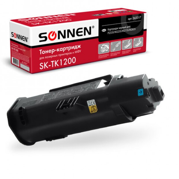 Тонер-картридж SONNEN (SK-TK1200) для KYOCERA ECOSYS P2335/M2235dn/M2735dn/M2835dw, ресурс 3000 страниц, 363317 Тонер-картридж SONNEN (SK-TK1200) для KYOCERA ECOSYS P2335/M2235dn/M2735dn/M2835dw, ресурс 3000 страниц, 363317