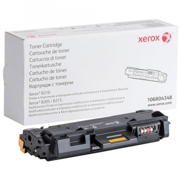 Тонер-картридж XEROX (106R04348) для B205/B210/B215, оригинальный, ресурс 3000 страниц Тонер-картридж XEROX (106R04348) для B205/B210/B215, оригинальный, ресурс 3000 страниц