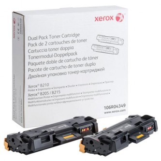 Тонер-картридж XEROX (106R04349) для B205/B210/B215, оригинальный, КОМПЛЕКТ 2 шт., ресурс 2х3000 страниц Тонер-картридж XEROX (106R04349) для B205/B210/B215, оригинальный, КОМПЛЕКТ 2 шт., ресурс 2х3000 страниц